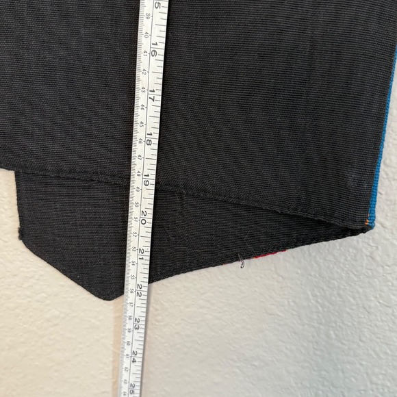 Medium‎ Single Button Vest Western Aztec Striped Colorful Festival Hippie Boho - Picture 3 of 5